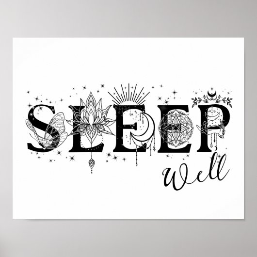 Sleep well spirituelle wall Art Collection Poster (Vorne)