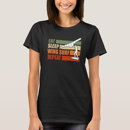 Sleep Wing Foil Wing Surf T-Shirt (Vorderseite)