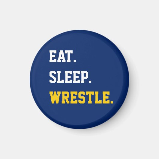 Sleep Wrestle essen Magnet (Vorne)