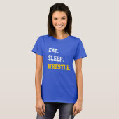 Sleep Wrestle essen T-Shirt (Vorne ganz)