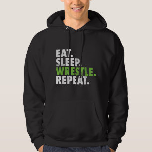 Sleep Wrestle Repeat - Wrestler Boy Men Hoodie