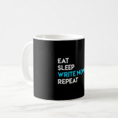 Sleep Write - WriterNovel Writer Novelist Kaffeetasse (Vorderseite Links)
