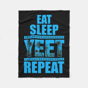 Sleep Yeet Wiederholung Vintag essen Fleecedecke