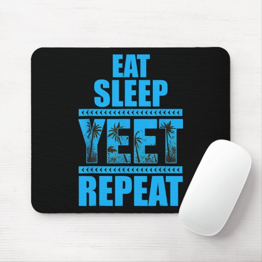 Sleep Yeet Wiederholung Vintag essen Mousepad (Mit Mouse)