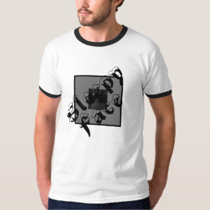 Sleepace: Black & White - Crew Neck T - Shirt