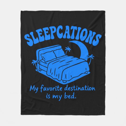 Sleepcations Fleecedecke (Vorderseite)