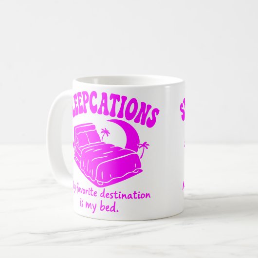 Sleepcations Kaffeetasse (Vorderseite Links)
