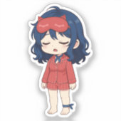 Sleeper Mita Chibi Miside Spiel Kunst Aufkleber (Vorderseite)