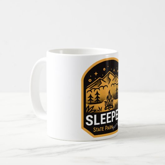 Sleeper Staat Park Michigan Kaffeetasse (Vorderseite Links)