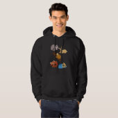 Sleeping Animals Dog Raccoon Sloth Rabbit Panda Hoodie (Vorne ganz)