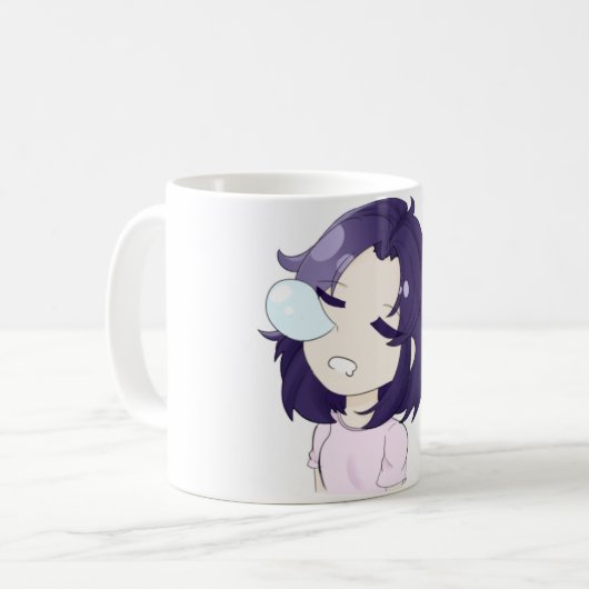 "Sleeping Anime Girl" Kaffeetasse (Vorderseite Links)