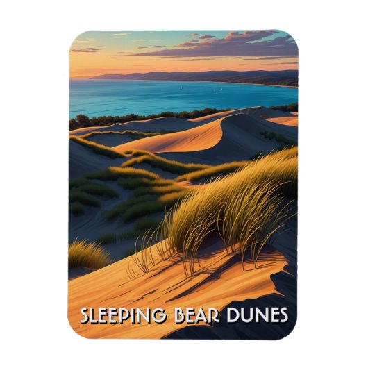 Sleeping Bear Dunes Michigan Reise Magnet (Vertikal)