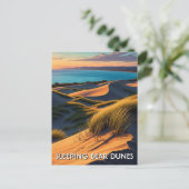 Sleeping Bear Dunes Michigan Reise Postkarte (Stehend Vorderseite)