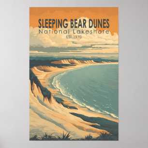 Sleeping Bear Dunes National Lakeshore Reise Kunst Poster