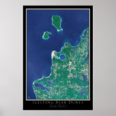 Sleeping Bear Dunes National Lakeshore Satellite Poster (Vorne)