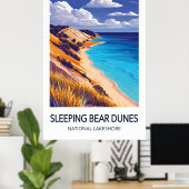 Sleeping Bear Dunes National Lakeshore Travel Poster (Heimbüro)