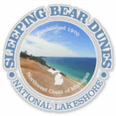 Sleeping Bear Dunes NL Aufkleber (Vorderseite)