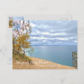 SLEEPING BEAR DUNES/VIEW OF LAKE MICHIGAN POSTKARTE (Vorne/Hinten)
