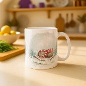 Sleeping Bear Mug Cozy Wasserfarben-Weihnachtsgesc Kaffeetasse