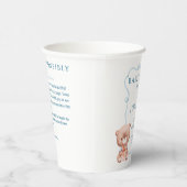 Sleeping bear while his family celebrates  pappbecher (Rechts)