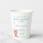 Sleeping bear while his family celebrates  pappbecher (Vorderseite)