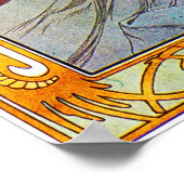 Sleeping Beautiful Woman Poster (Ecke)