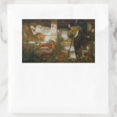 Sleeping Beauty (Elegant Scene of Love & Romance) Rechteckiger Aufkleber (Tasche)