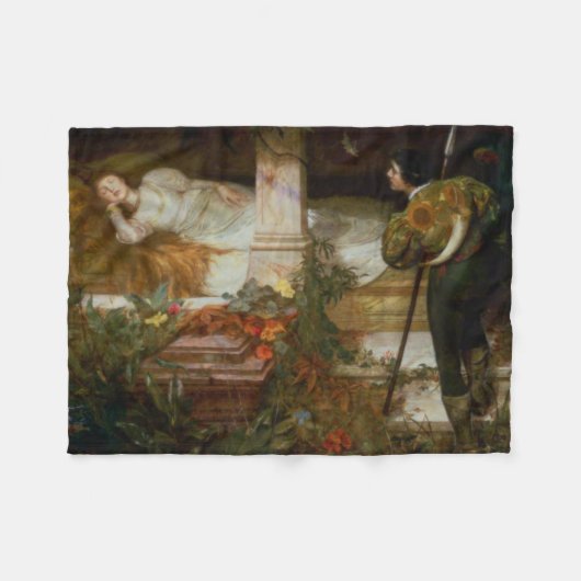 Sleeping Beauty (Prince Charming and His Princess) Fleecedecke (Vorderseite (Horizontal))