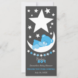 Sleeping Blue Boy Teddy Bear Vielen Dank