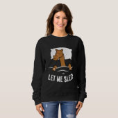 Sleeping Camel Let Me Sleep Cute Napping Camel Sweatshirt (Vorne ganz)