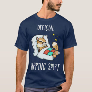 Sleeping Chipmunk Pajamas Sleepyhead  T-Shirt