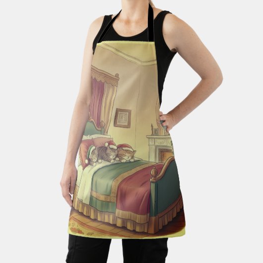 Sleeping Christmas Cats Apron Schürze (InSitu)