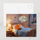 Sleeping Crab Dreaming Of Wealth And Treasure Postkarte (Vorne/Hinten)