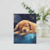 Sleeping Dog Postkarte (Stehend Vorderseite)