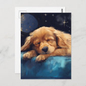 Sleeping Dog Postkarte (Vorne/Hinten)