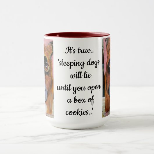 "Sleeping dogs will lie.." Tasse (Zentrum)