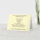 Sleeping Ducky Easter Feiertagskarte (Rückseite)