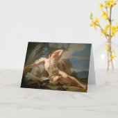Sleeping Endymion Fine Art Greetings Card Karte (Gelbe Blume)