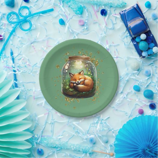 Sleeping Fox Pappteller (Party)