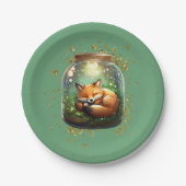 Sleeping Fox Pappteller (Vorderseite)