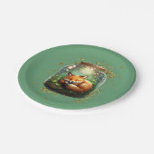 Sleeping Fox Pappteller (Schrägansicht)