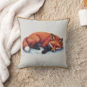 Sleeping Fox Throw Pillow Kissen (Decke)