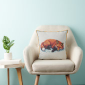 Sleeping Fox Throw Pillow Kissen (Stuhl )