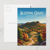 Sleeping Giant State Park Connecticut Postkarte (Vorne/Hinten)