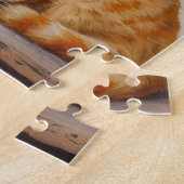 Sleeping Ginger Cat and Hydrangeas Puzzle (Seite)