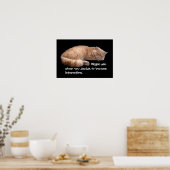 Sleeping Ginger Cat Funny Weckte Me Quote Poster (Küche)