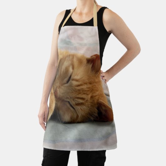Sleeping Ginger Cat Schürze (InSitu)