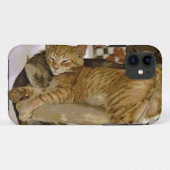 Sleeping Ginger Tabby Cat Kitten Phone Case (Rückseite (Horizontal))