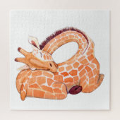 Sleeping Giraffe: Gentle Watercolor Puzzle (Vertikal)