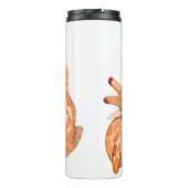Sleeping Giraffe: Gentle Watercolor Thermosbecher (Rückseite)
